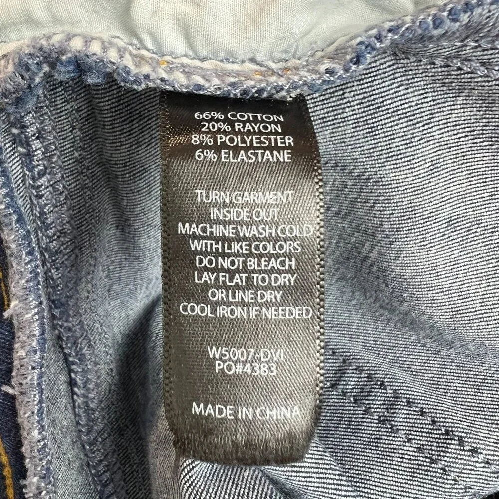 Betabrand Jeans Women Large Blue Denim Signature Mid-Rise Bootcut Pull On Pocket
